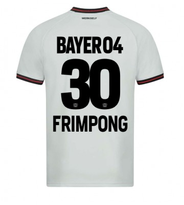 Bayer Leverkusen Jeremie Frimpong #30 Replika Udebanetrøje 2023-24 Kortærmet